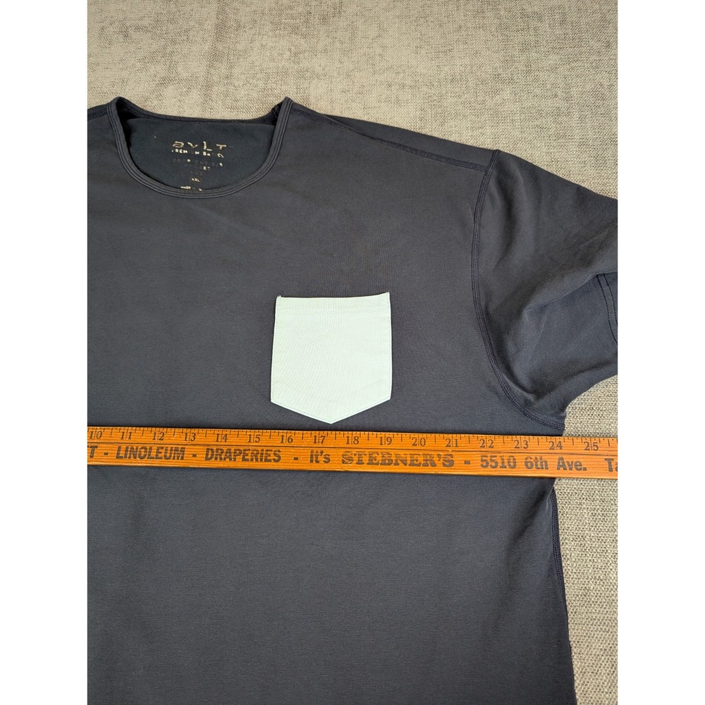BYLT Shirts Mens XXL Multicolor Solid Pocket Tee AOP Performance Active Lot of 4 - Picture 11 of 12
